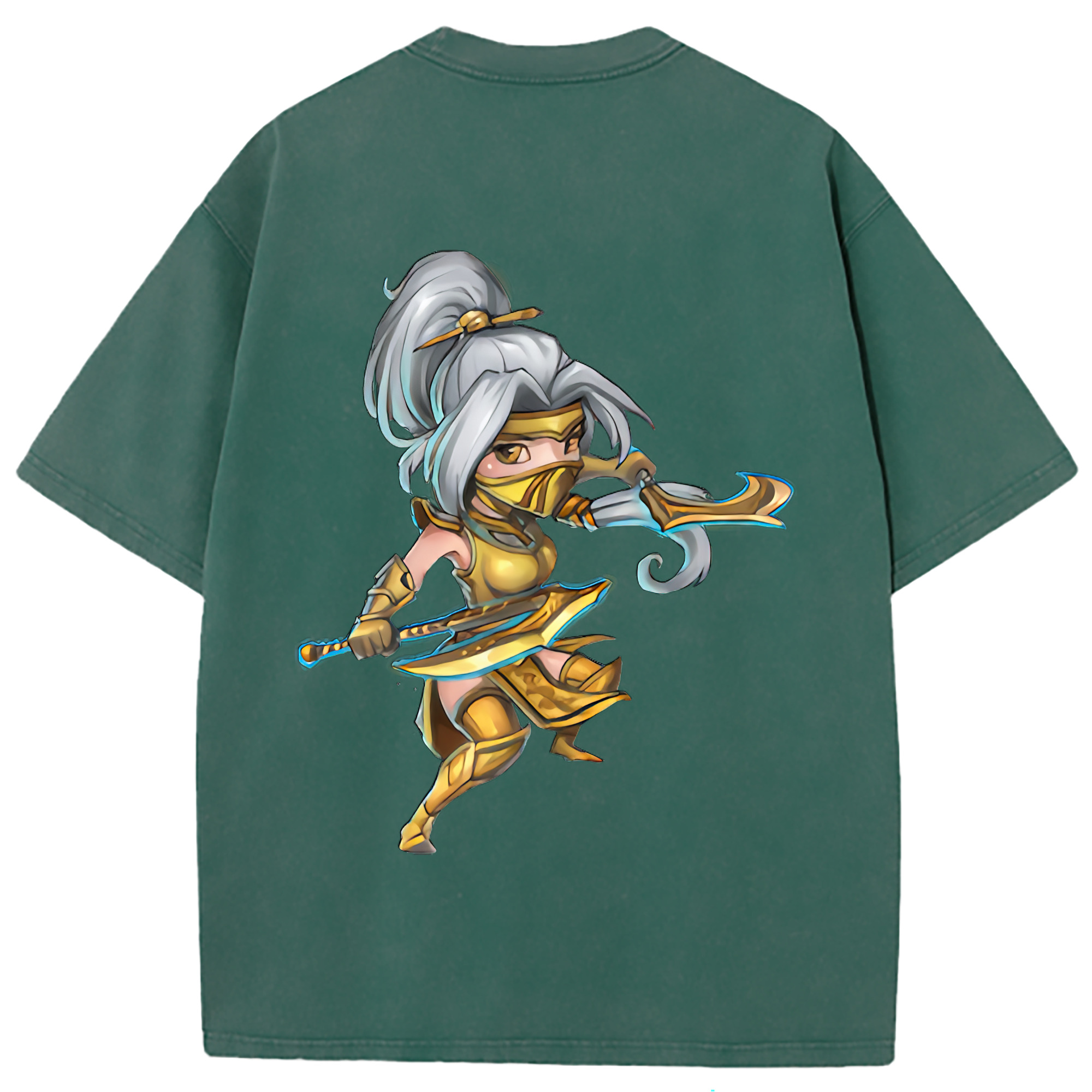 （画像用） リーグ・オブ・レジェンド League of Legends LOL 綿100% ヴィンテージ風 半袖Tシャツ（背面プリント）